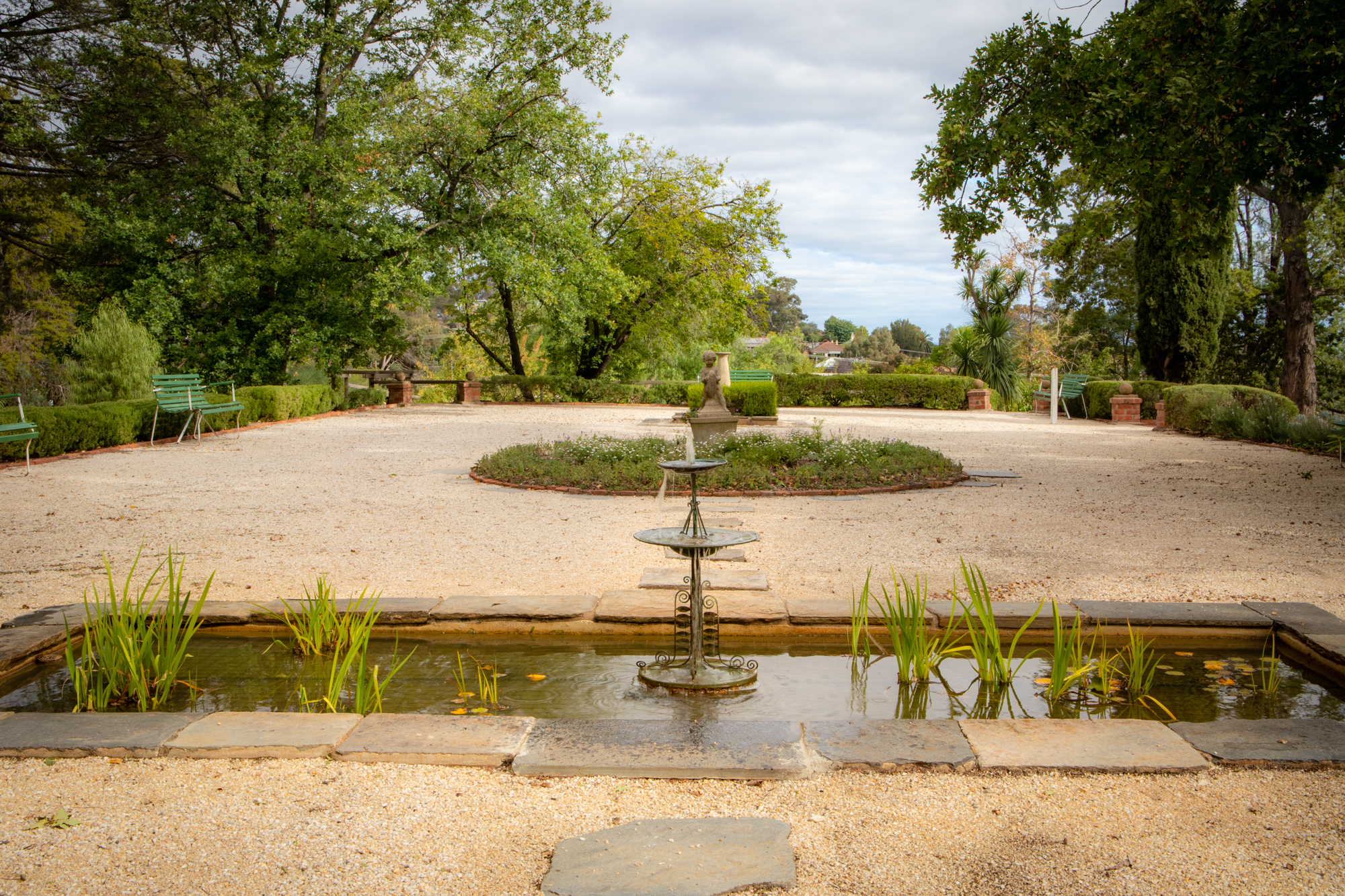 The Fountain in the formal garden